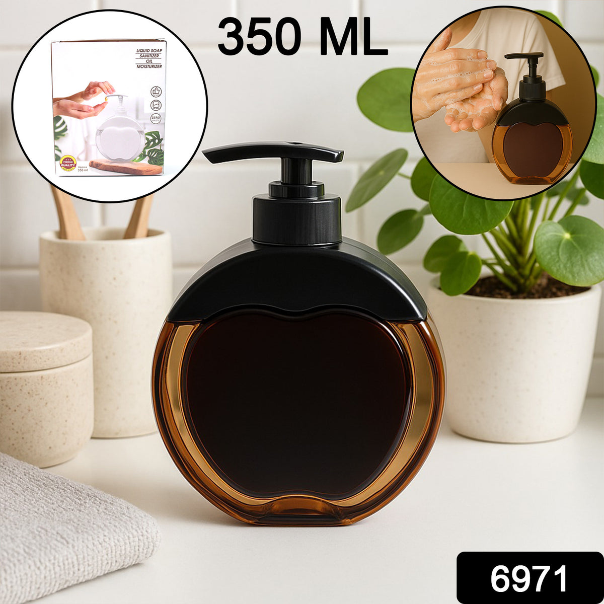 Refillable Liquid Soap Dispenser (350 Ml Approx)