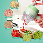 4 In 1 Electric Handheld Cooking Hammer Vegetable Cutter Set Electric Food Chopper Multifunction Vegetable Fruit Slicer