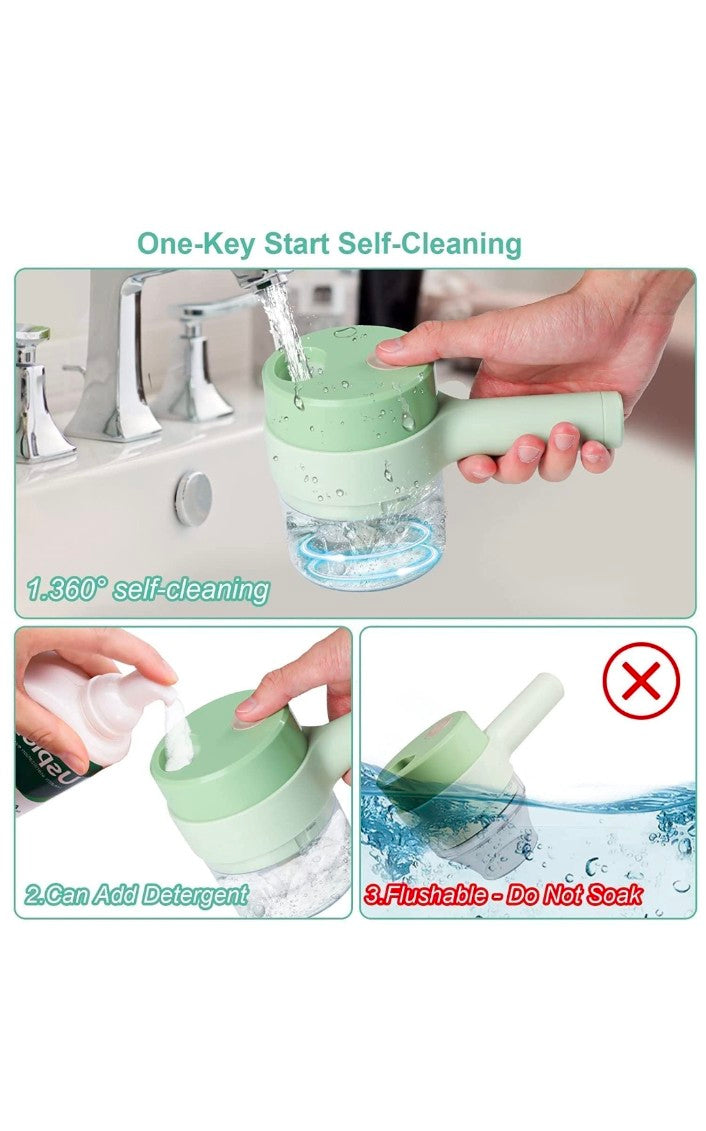 4 In 1 Electric Handheld Cooking Hammer Vegetable Cutter Set Electric Food Chopper Multifunction Vegetable Fruit Slicer