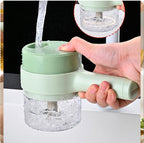 4 In 1 Electric Handheld Cooking Hammer Vegetable Cutter Set Electric Food Chopper Multifunction Vegetable Fruit Slicer