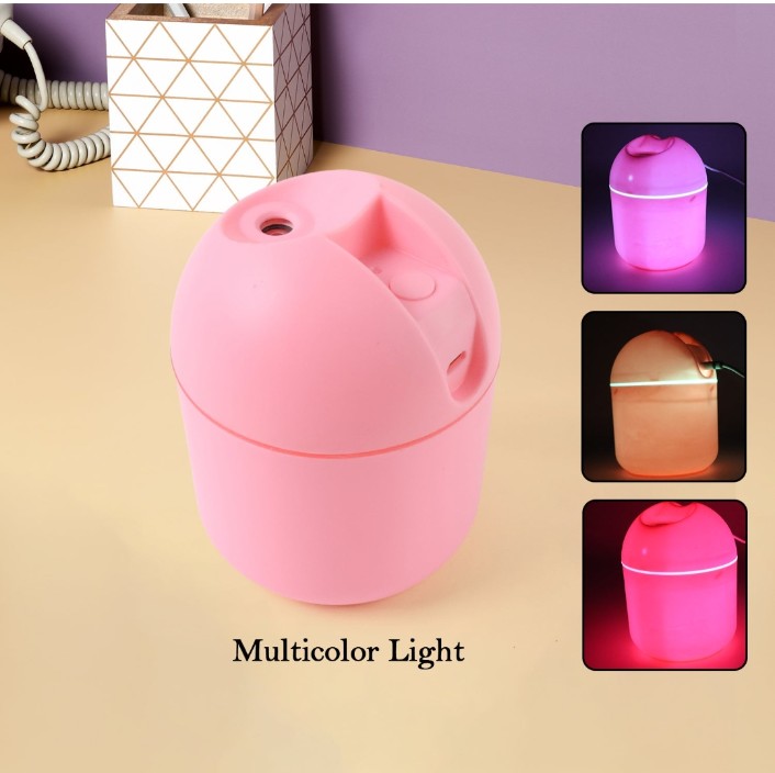Portable Lighting Mini Humidifier Usb Personal Desktop Air Humidifier For Baby Bedroom Travel Office Home With Light Cool Mist Humidifier Essential Oil Diffusers Cool Mist Humidifiers (250 Ml)