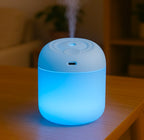 Portable Lighting Mini Humidifier Usb Personal Desktop Air Humidifier For Baby Bedroom Travel Office Home With Light Cool Mist Humidifier Essential Oil Diffusers Cool Mist Humidifiers (250 Ml)