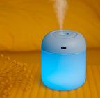 Portable Lighting Mini Humidifier Usb Personal Desktop Air Humidifier For Baby Bedroom Travel Office Home With Light Cool Mist Humidifier Essential Oil Diffusers Cool Mist Humidifiers (250 Ml)