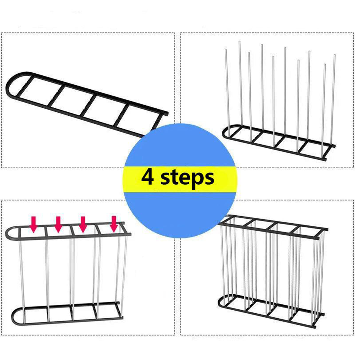 9106 4 Shelves Shoe Rack