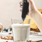 Small Electric Handheld Milk Frother With Stainless Steel Whisk (1 Pc)